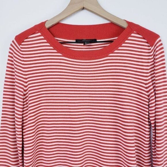 MaxMara Weekend Red Stripe Long Sleeve Knit Top M - Picture 5 of 10